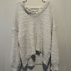 Cream oversized Lulus sweater